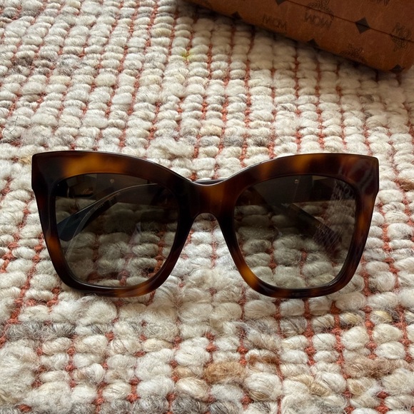 MCM Havana Tortoiseshell Cat-Eye Women's Sunglasses - Brown - Picture 2 of 7